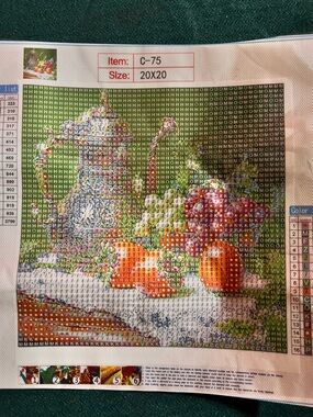 New Italian Wine Still Life 8x8" DIY Diamond Art Kit